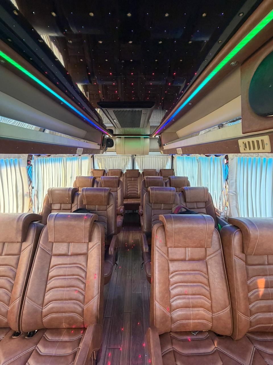 18 Seater Tempo Traveller interior